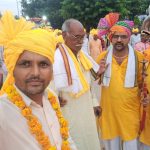 श्री कृष्ण जन्माष्टमी उत्सव भव्य दिव्य शोभायात्रा कस्बा छाता, 52 गांव के यदुवंश समाज के लोग शामिल हुए शोभायात्रा में शामिल।